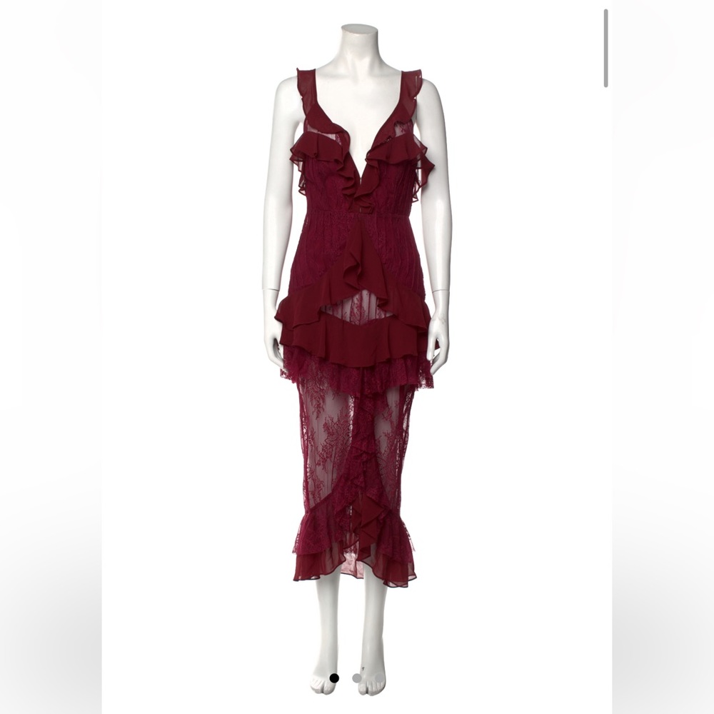 Burgundy Lace For Love & Lemons Dress